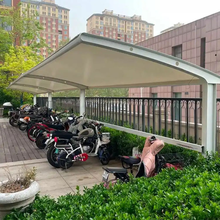 金平膜结构电动车棚