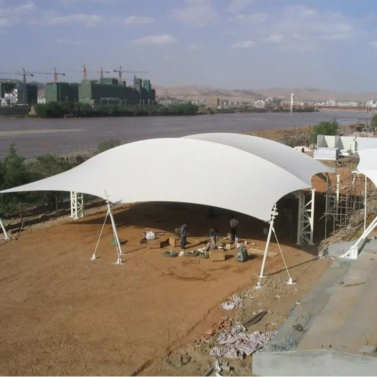 金平膜结构汽车棚